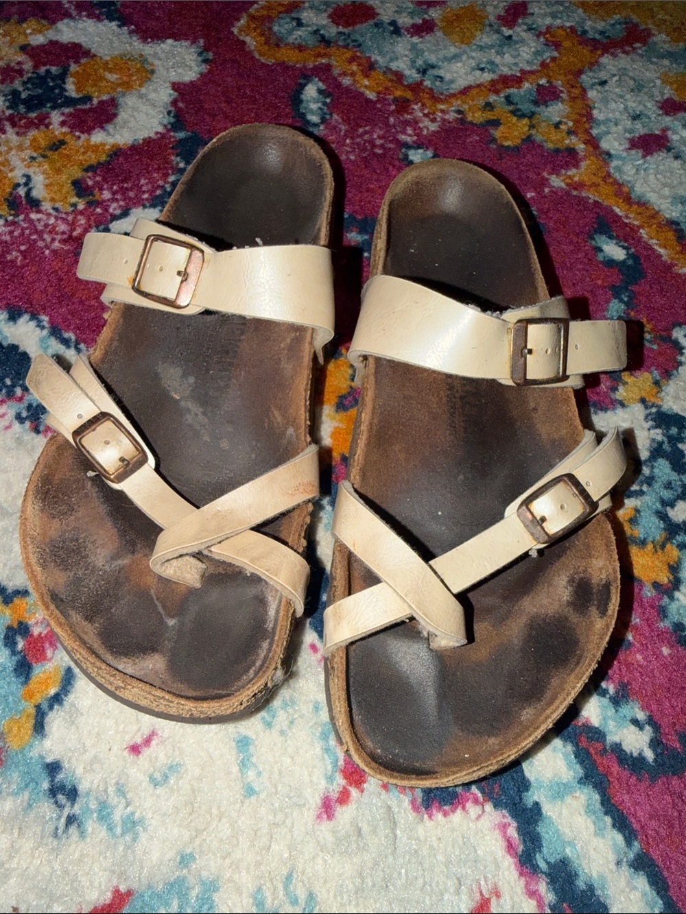 Birkenstock Beige Dual-Strap Sandals